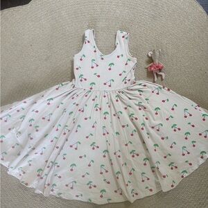 Alice + Ames cherry tank twirl Dress boutique fall photos